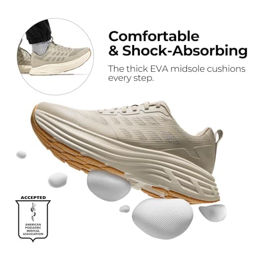 NORTIV 8 Men's Walking Running Tennis Shoes Sneakers,Apricot,11 — view 3