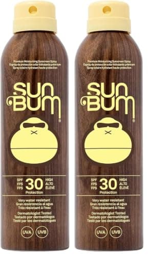 Sun Bum Original SPF 30 Sun Cream Spray, Moisturizing Sunscreen with Vitamin E, Vegan and Reef Friendly, Broad Spectrum UVA/UVB Protection, 200ml (Pack of 2)