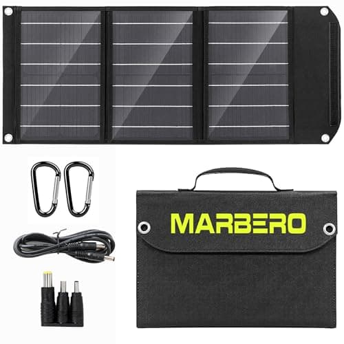 MARBERO Portable Solar Panel 30W Solar Panel Charger 23% High Efficiency