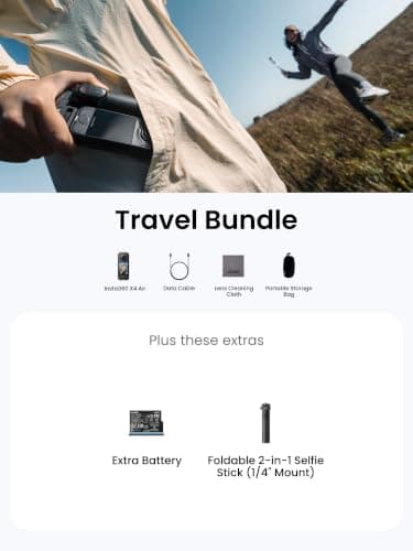 Insta360 X4 Air Travel Bundle - 8K 360 Camera, Lightweight 165g — view 2