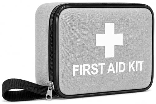 First Aid Travel Kit, Compact 45 Piece Holiday Travel Essentials, Camping, Car, University, Home, Emergency, Water Resistant Case, Lightweight, Space Saving — view 4
