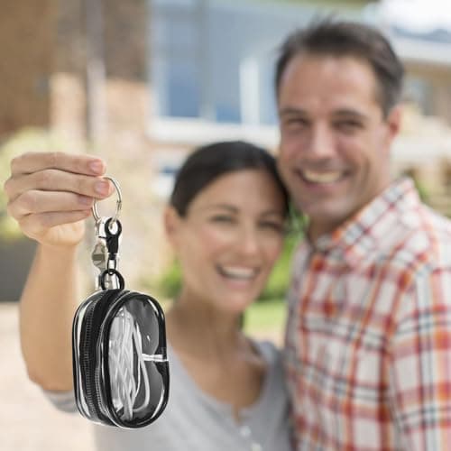 TOPBATHY Black Pvc Travel Storage Pouch with Lobster Clasp for Earphones — view 4