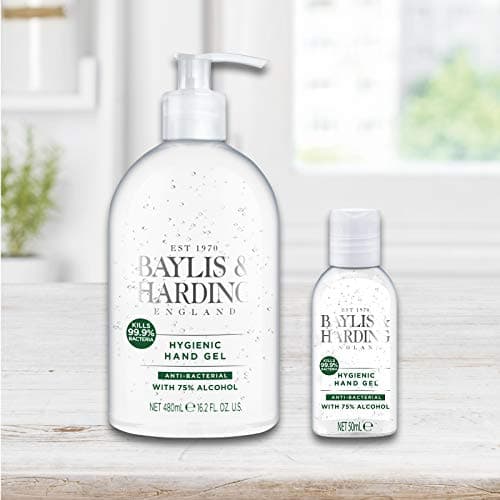 Baylis & Harding Anti-bacterial Unfragranced Hygienic Hand Sanitiser Gel 50ml, Pack of 12 - Vegan Friendly — view 4