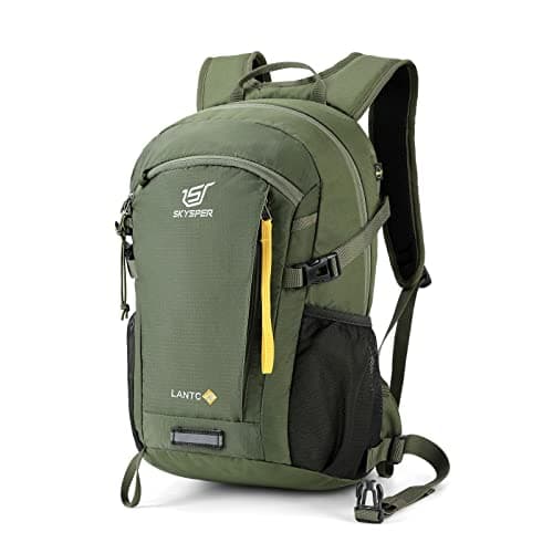 SKYSPER Small Hiking Backpack, 20L Lightweight Travel Backpacks Hiking Daypack Rucksack Women Men for Trekking Backpacking Outdoor Sports(Armygreen)