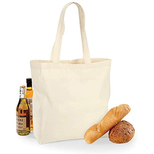 Westford Mill Maxi Tote Shopper Bag - Reusable and Sustainable - French Navy — view 2