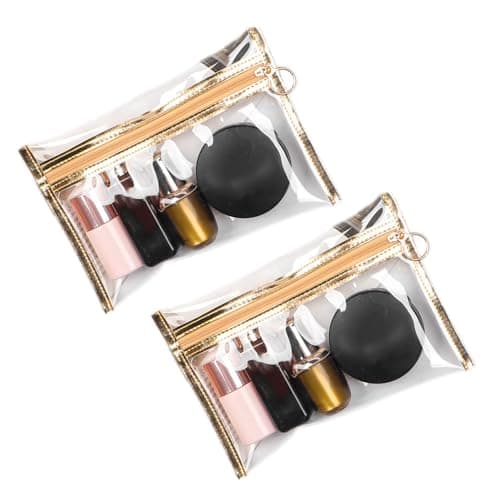 Aieino 2pcs Toiletry Bags Clear Travel Makeup Bag Airport Security Approved