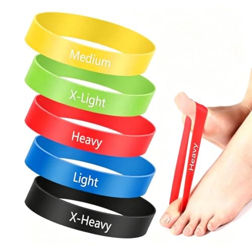 WRWIZDR TPE Toe Fitness Set Toe Stretch Band for Travel, Purple — view 5