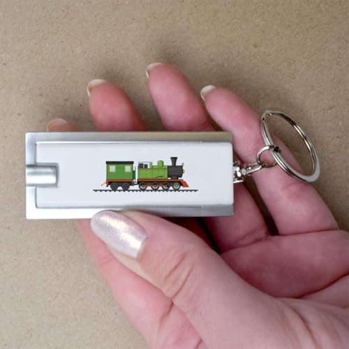 Azeeda 'Green Steam Train' LED Keyring Torch (KT00049183) — view 3