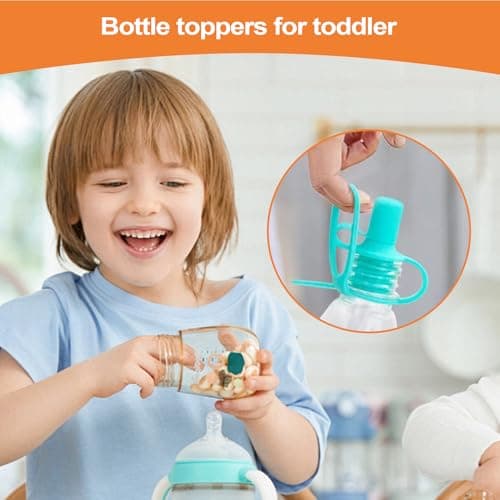 Tktouci Water Bottle Spout | Drinking Cup Top Adapter, Dishwasher Safe Baby Toddler Water Bottle Top Spout for Home, Travel, Indoors and Outdoors — view 2