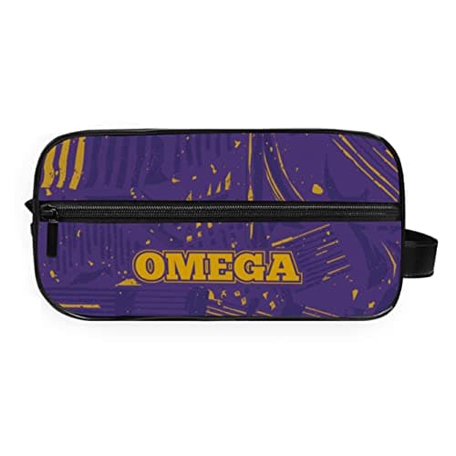 BBGreek Omega Psi Phi Fraternity Paraphernalia - Toiletry Travel Bag Organizer - Collection - Official Vendor, dopp-kit-abstract, Soft-Case