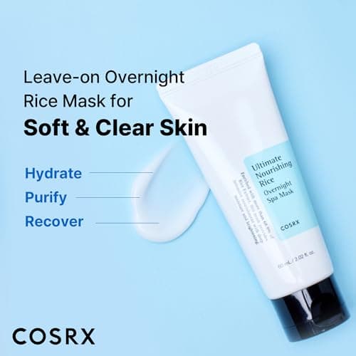 COSRX Ultimate Nourishing Rice Overnight Spa Mask, 60ml | Facial Moisturizer with Rice Extract and Niacinamide | Leave-on Face Mask | Korean Skincare — view 3