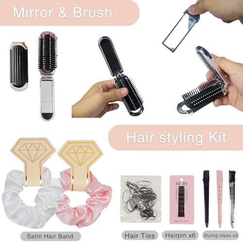 Bridal Wedding Emergency Kit with 30+ Essentials and Makeup Bag for Bride — view 5
