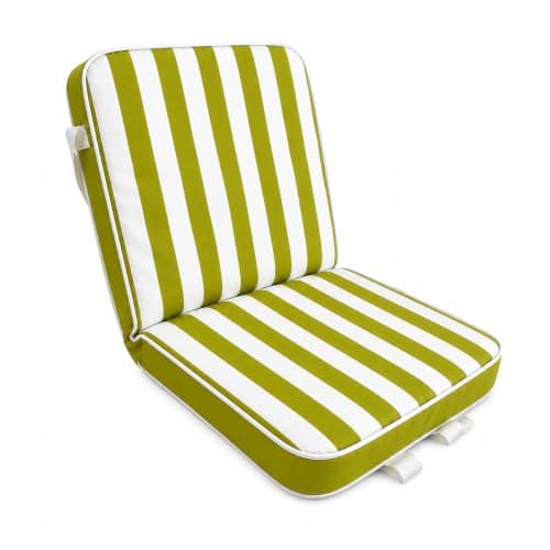 Tepre London Recline5 Lounge Beach Chair, 5-Position Folding Reclining Chair with Padded Cushion for Beach, Garden & Camping (Orchard Olive)
