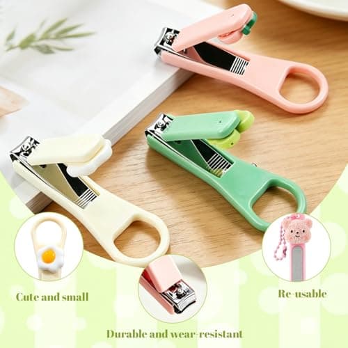 6 PCS Kids Nail Clipper Set, Farbige Childrens Nail Clippers for Thick Toenails and Foot Care, Diamond Nail File for Daily Personal Hygiene Maintenance and Travel Nail Maintenance — view 3