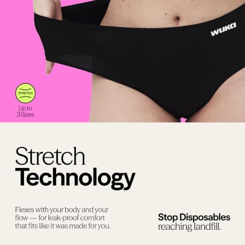 WUKA Teen Period Starter Kit - 4 Piece Size S-L Black — view 4