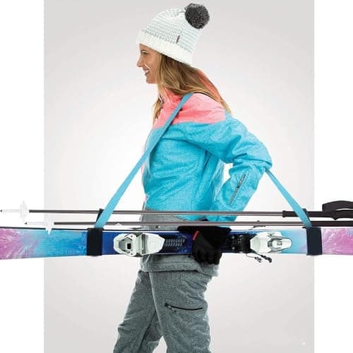 Snowboard Carrying Strap for Ski Board, Portable Nylon Blue — view 4