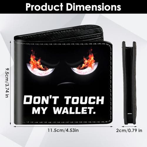 Nhemeylp Kids Wallet, Theft-Proof Boys Wallet, Kids Wallets for Boys, PU Leather RFID Blocking Card Holder, Secure Money Organizer for School Travel, Gift for Children Toddlers (Black) — view 2