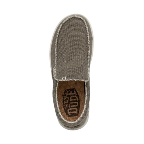 HEYDUDE Mikka Braided, Men's Slip-On Loafer Shoes, Fossil Brown, 11 UK — view 5