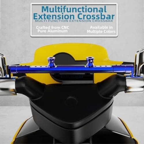 Motorcycle Handlebar Bracket for Lights for gps Mount Motorcycle(Blue) — view 4