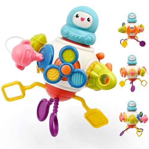 AiTuiTui Baby Montessori Toys for 2 3 Years Boys Girls, Activity Cube Sensory Toys for Toddlers Travelling, Motor Skills Busy Cube Toy for 18 Months Infant Birthday Gifts