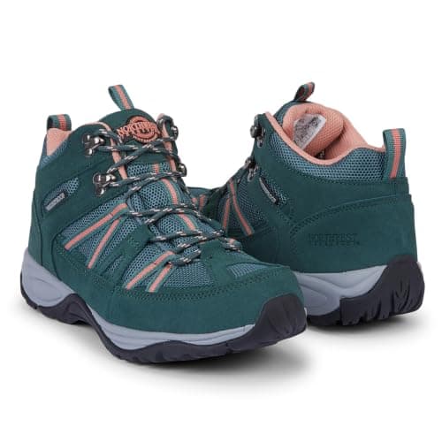 Northwest Territory Women's Brock Waterproof Suede Leather Walking Boots (Turquoise, 7, UK Footwear Size System, Adult, Women, Numeric, Medium, 7) — view 4