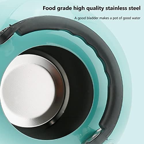 3L Whistle Kettle Camping Stainless Steel Heat Resistant Portable Travel Teapot Coffee Cup with Handle and Spout Ideal for Home Office Travel and Camping (Sky Blue) — view 2