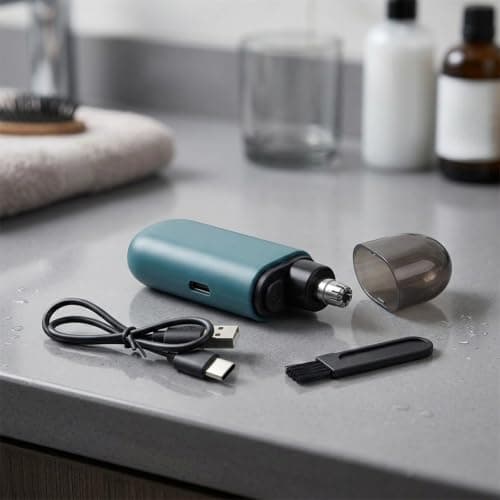 Portable Nose Hair Trimmer for Travel Compact Lightweight Design(Orange Display) — view 5