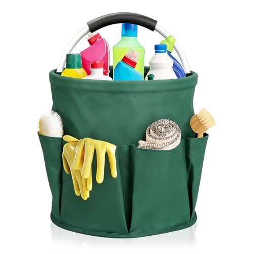 Cleaning Caddy with Handle, Portable Collapsible Bucket Oxford Fabric Caddy