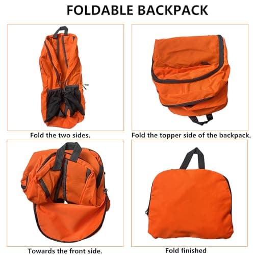 FENGZIZH Foldable Lightweight Travel Backpack, 30L Waterproof Rucksack — view 5