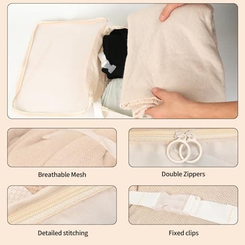 7 Pcs Compression Packing Cubes for Suitcases, Travel Packing Cubes, Lightweight Suitcase Organiser Bags, Luggage Bags for Travel Bag Organizers — view 3