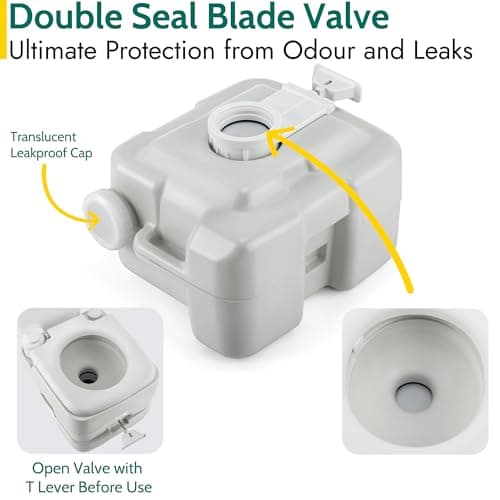Trail Portable Camping Toilet, 20L Waste Tank — view 3