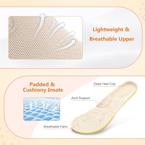 JIASUQI Barefoot Shoes Womens Wide Toe Walking Shoes Zero Drop Minimalist Loafer with Adjustable Strap Slip on Clogs(Beige 38,Size UK 5) — view 4