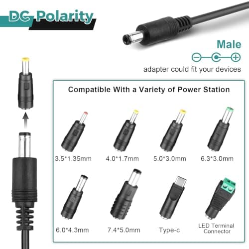 LeTaoXing Universal 15V 4A Power Supply Adapter 60W for Neewer Right Light — view 3