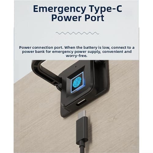 Biometric Drawer Lock 20 Fingerprints Keyless — view 5