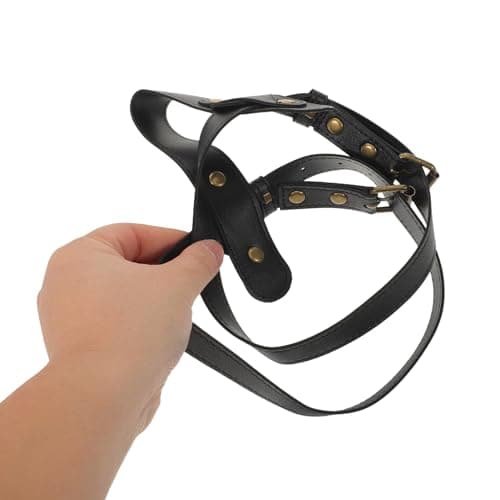 Abaodam Adjustable Yoga Mat Strap Black Pu Leather Carrying Band for Outdoor Fitness Pilates Exercise Mat Tie and Holder Suitable for Gym and Travel — view 4