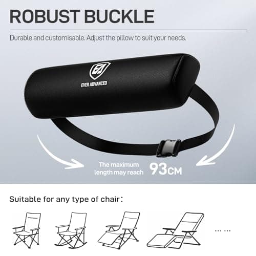 EVER ADVANCED Pillow for Camping Chair Folding, Lumbar Pillow & Neck Pillow — view 6
