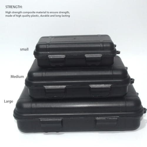 Outdoor Survival Box Container Sealed Box Waterproof XL (Black) — view 2