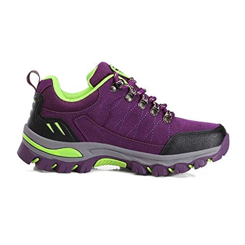 Waterproof Womens Walking Shoes Anti Slip Lightweight Outdoor Sports Trainers Breathable Comfort Travel Climbing Trekking Sneakers Purple — view 4