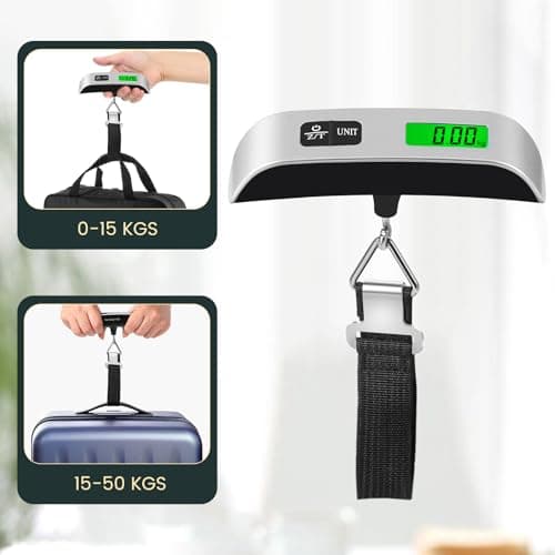 Brencco Electronic Luggage Scales, Portable Scales Max 50 kg/110 Lb — view 4