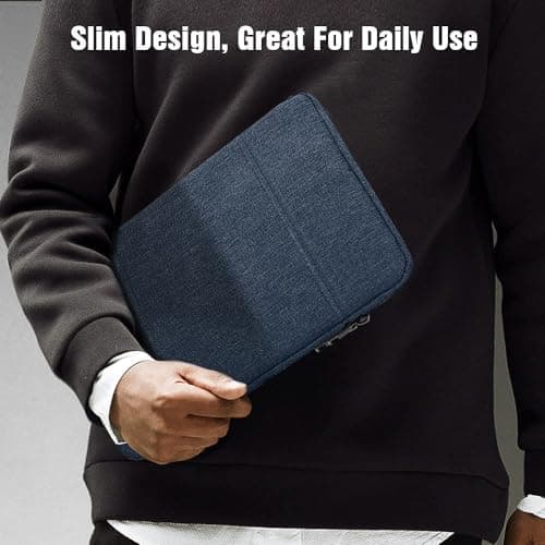 TiMOVO 8-9 Inch Tablet Sleeve with Pockets, Space Gray — view 5