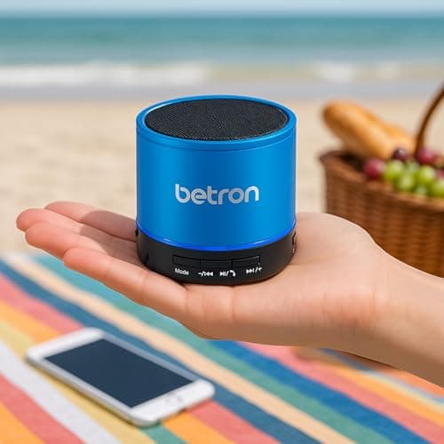 Betron KBS08 Bluetooth Speaker, Wireless, Portable, Mini, Blue — view 2