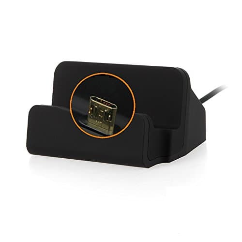 K-S-Trade Dockingstation For Oppo Reno5 Pro+ Artist Limited Docking Station Compatible With Oppo Reno5 Pro+ Artist Limited Edition Micro USB Desktop Dock Charger Charging Stand Cradle Black 1x — view 5