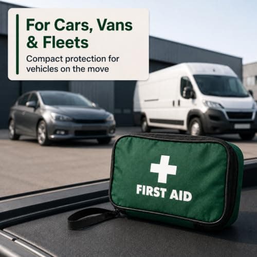 Value Aid Vehicle First Aid Kit, Fully Stocked, Compact & Portable, HSE & DVSA Compliant, Ideal for Cars, Vans & Fleet Vehicles Soft Case — view 6