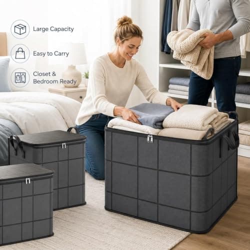 180L Spacious Moving Storage Bin, Portable Moving Storage Bags-3 Pack — view 5