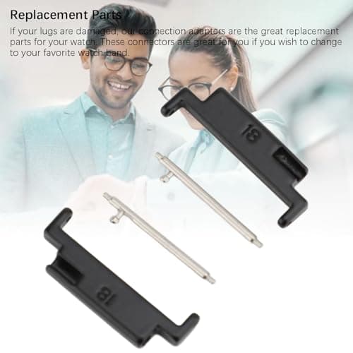 ZJchao Stainless Steel Watch Band Adapter, Metal Connection Adapter, Universal for 18-22mm Watches, Premium Replacement Adapter for Metal Watch Bands. — view 5