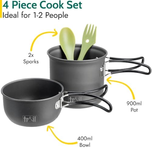 Trail Camping Cooking Set, 1-2 Person, 4 Piece — view 2