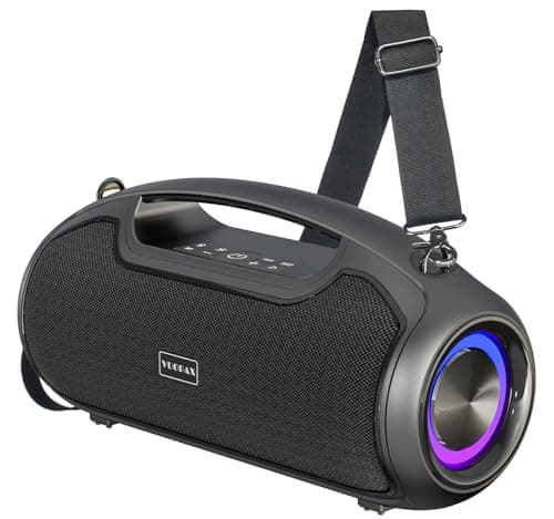 Portable Bluetooth Speakers Wireless, 200W PEAK Outdoor Speaker w/2.0 Bass