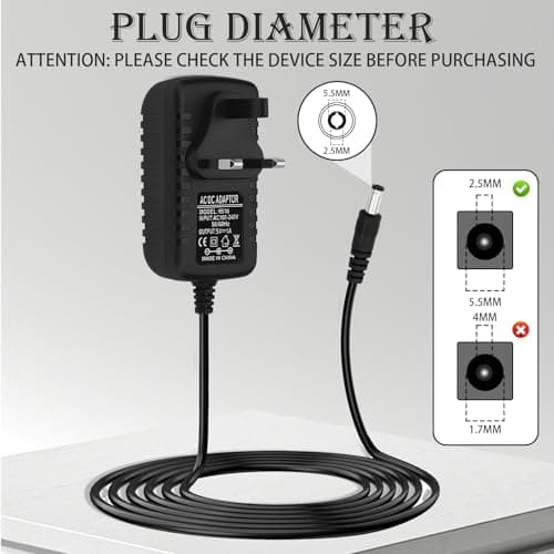 5V 1A Power Supply Adapter AC to DC, 5V Charger 5.5mm X 2.5mm Plug with 1m Cable, AC Adapter 100-240V 50 60HZ, Safety Universal Adaptor for LED Strip Light CCTV Router Speakers — view 6