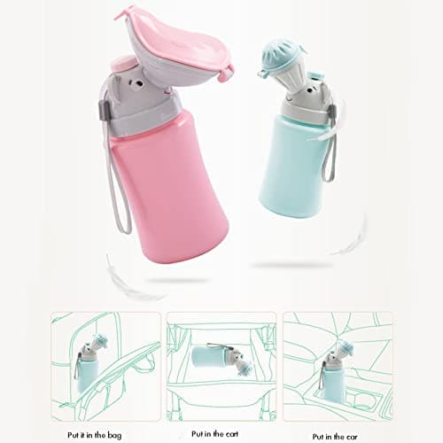 Travel Potty Blue, Portable Travel Toilet for Toddler Baby Nitty Pee Bottle Portable Kids Potty for Boys Car Camping, Urinal for Boys — view 2