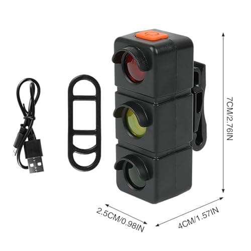 Rear Cycling Light Traffic Lamp Waterproof Bike Accessories Biking Gear — view 5